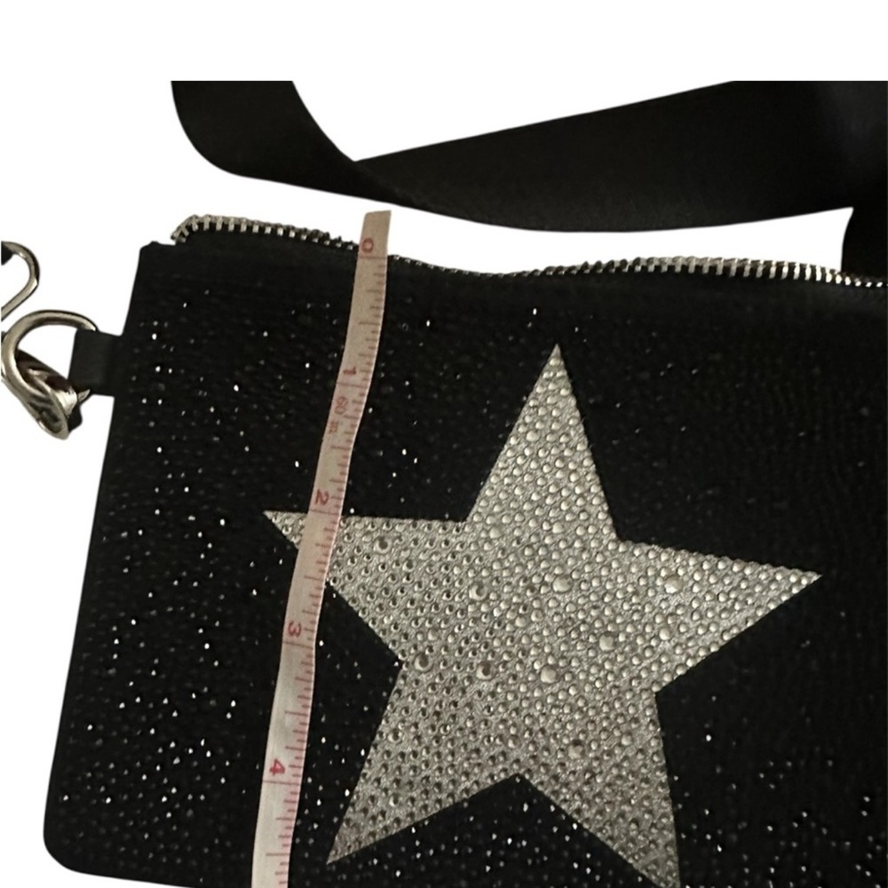 Vintage Havana Black Crossbody Bag with Gold Star Accent - Picture 5 of 6
